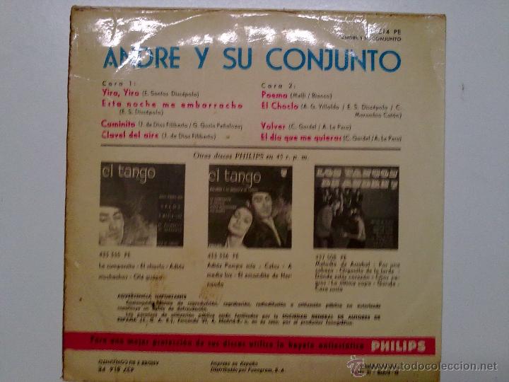 Discos de vinilo: ANDRE Y SU CONJUNTO-YIRA YIRA - Foto 3