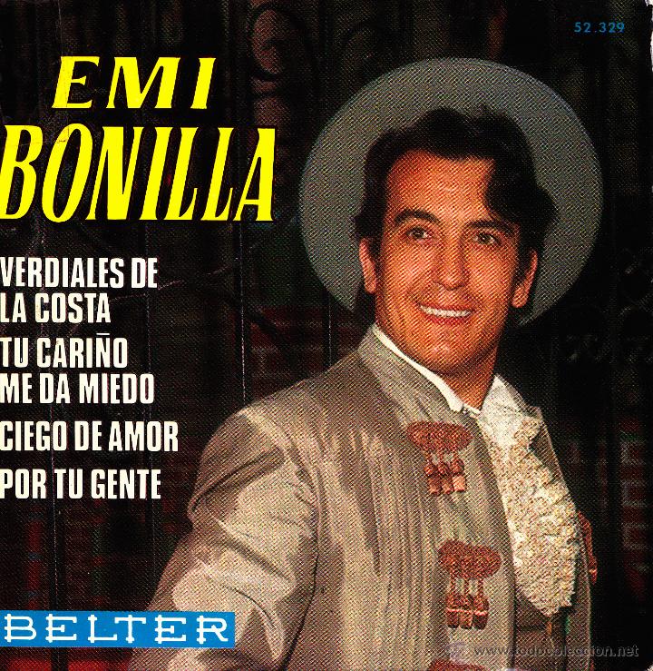Vinyl records: EMI BONILLA-VERDIALES DE LA COSTA + TU CARI&Ntilde;O ME DA MIEDO + CIEGO DE AMOR + POR TU GENTE EP VINILO