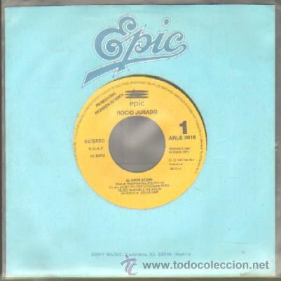 Discos de vinilo: ROC&Iacute;O JURADO. EL AMOR ACABA SG-380 - Foto 1