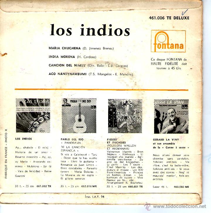 Discos de vinilo: LOS INDIOS - Foto 2