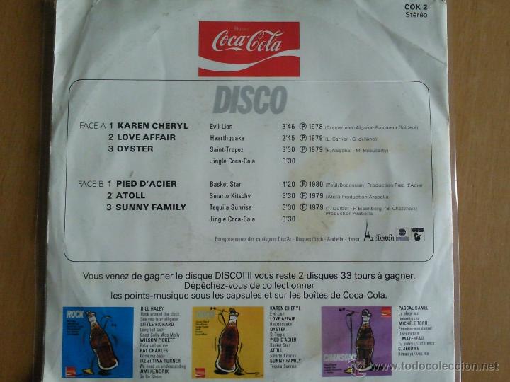 Discos de vinilo: COCA COLA EP FRANCIA MUSICA DISCO - Foto 2