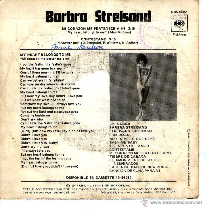 Discos de vinilo: BARBRA STREISAND - Foto 2