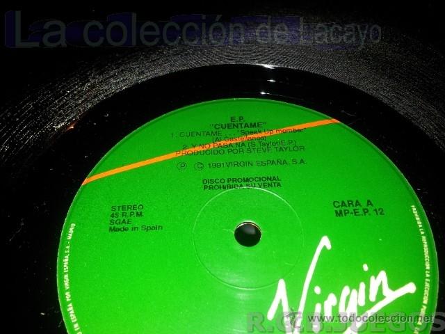 Discos de vinilo: EP CUENTAME 1991 VIRGIN ESPA&Ntilde;A - Foto 2