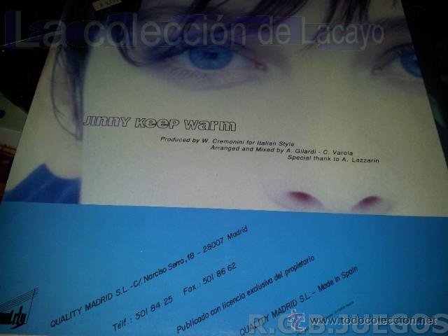 Discos de vinilo: JINNY - KEEP WARM MAXI SINGLE PROMO - Foto 3