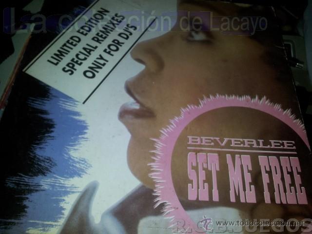 Discos de vinilo: BEVERLEE-SET ME FREE MAXI SINGLE VINILO 1991 SPAIN - Foto 1