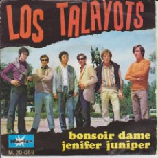 Discos de vinilo: LOS TALAYOTS - BONSOIR DAME - JENIFER JUNIPER - SG SPAIN 1968 EX / EX