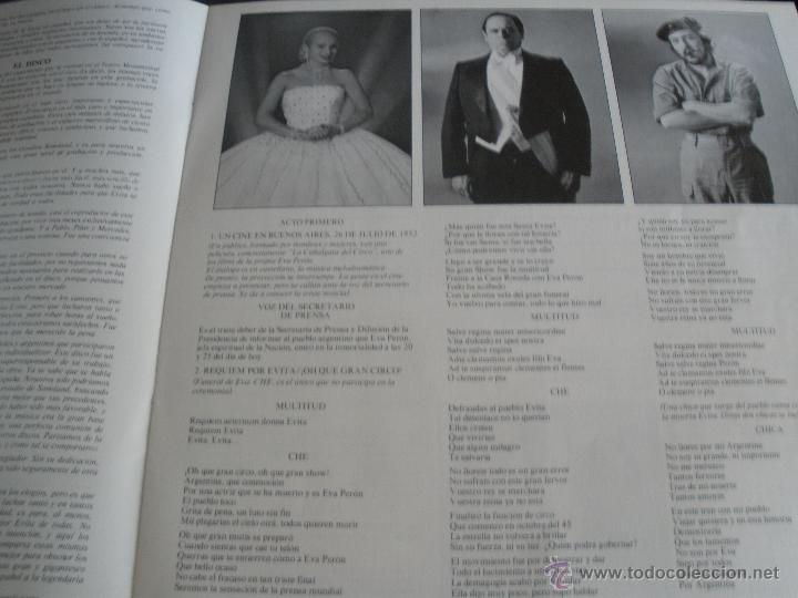 Discos de vinilo: EVITA ANDREW LLOYD WEBBER DOBLE LP CON LIBRETO VERSION EN ESPA&Ntilde;OL - Foto 4