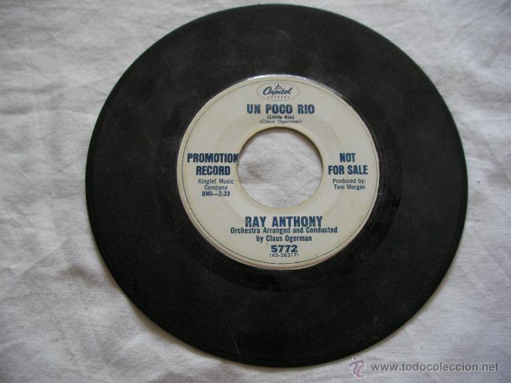 Discos de vinilo: ANTIGUO SINGLES DE VINILO - RAY ANTHONY - ENVIO GRATIS A ESPA&Ntilde;A - Foto 1