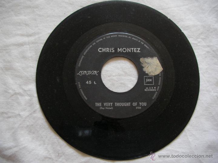 Discos de vinilo: ANTIGUO SINGLES DE VINILO - CHRIS MONTEZ - ENVIO GRATIS A ESPA&Ntilde;A - Foto 1