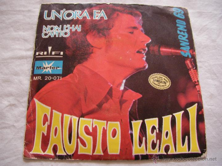 Discos de vinilo: ANTIGUO SINGLES DE VINILO - FAUSTO LEALI - ENVIO GRATIS A ESPA&Ntilde;A - Foto 1