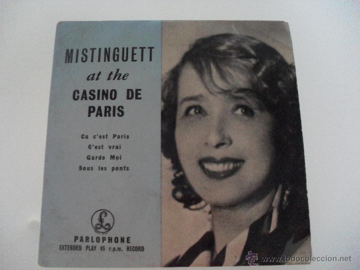 Dischi in vinile: MISTINGUETT AT THE CASINO DE PARIS - CA C'EST PARIS + 3 EP
