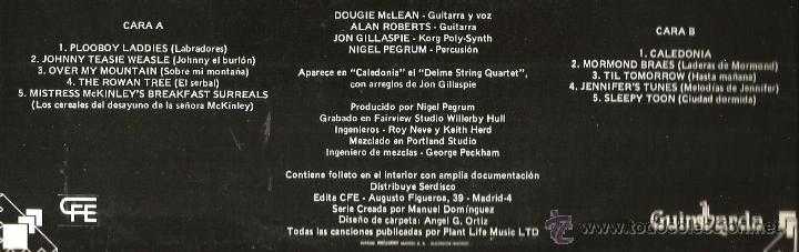 Discos de vinilo: LP DAN ROBERTS & DOUGIE MACLEAN : CALEDONIA - Foto 3