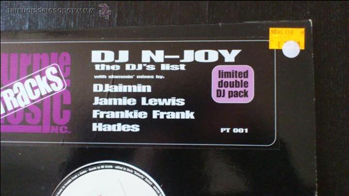 Decir captura Útil dj n-joy - the djs list - limited double dj pac - Comprar Discos Singles  Vinilos de Rap y Hip Hop en todocoleccion - 43043743