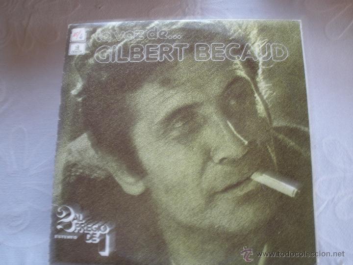 Discos de vinilo: LA VOZ DE... GILBERT BECAUD- DISCO DOBLE ODEON - Foto 1