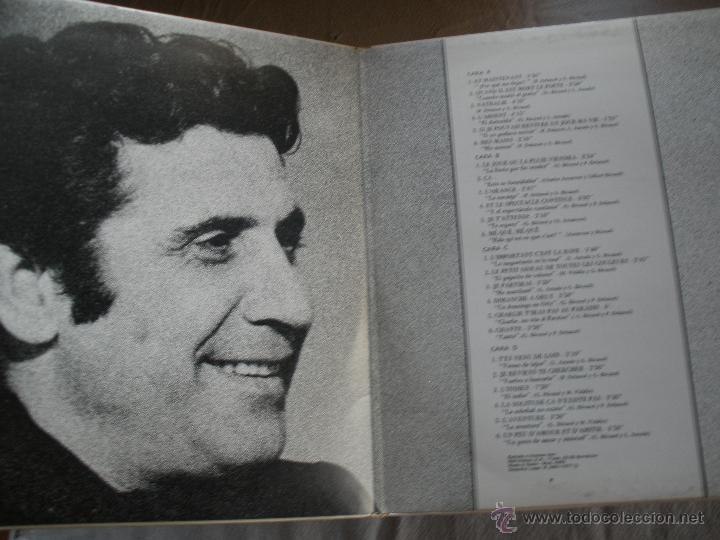 Discos de vinilo: LA VOZ DE... GILBERT BECAUD- DISCO DOBLE ODEON - Foto 2
