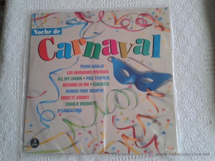 Discos de vinilo: DISCO DE VINILO NOCHE DE CARNAVAL 3 DISCOS - Foto 1