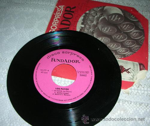 Discos de vinilo: LOS PAYOS - LA SUECA - EP FUNDADOR 1969 - Foto 1
