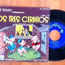 Discos de vinilo: LOS TRES CERDITOS - WALT DISNEY - 1962. Lote 43129015