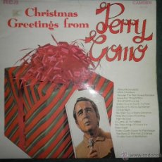Discos de vinilo: PERRY COMO - CHRISTMAS GREETINGS FROM LP - EDICION INGLESA -RCA CAMDEN RECORDS 1972 - EN STEREO -. Lote 43131767