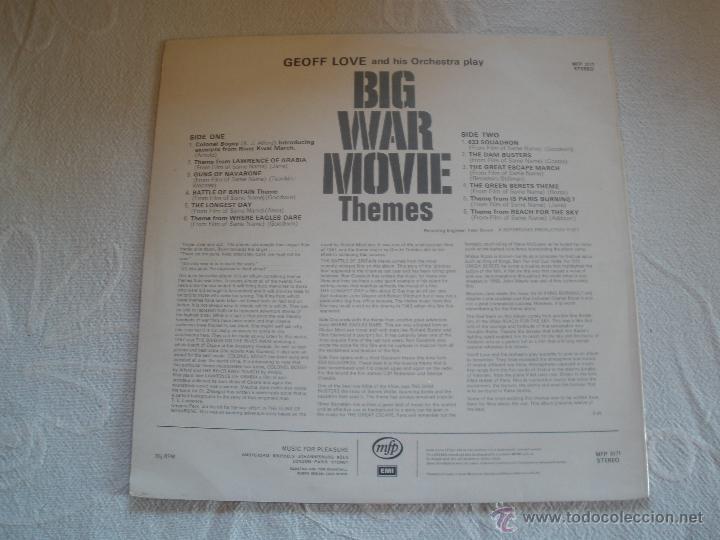 Discos de vinilo: BSO - BIG WAR MOVIE THEMES - Foto 2