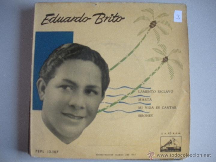 Discos de vinilo: MAGNIFICO SINGLE DE - EDUARDO - BRITO - - Foto 1