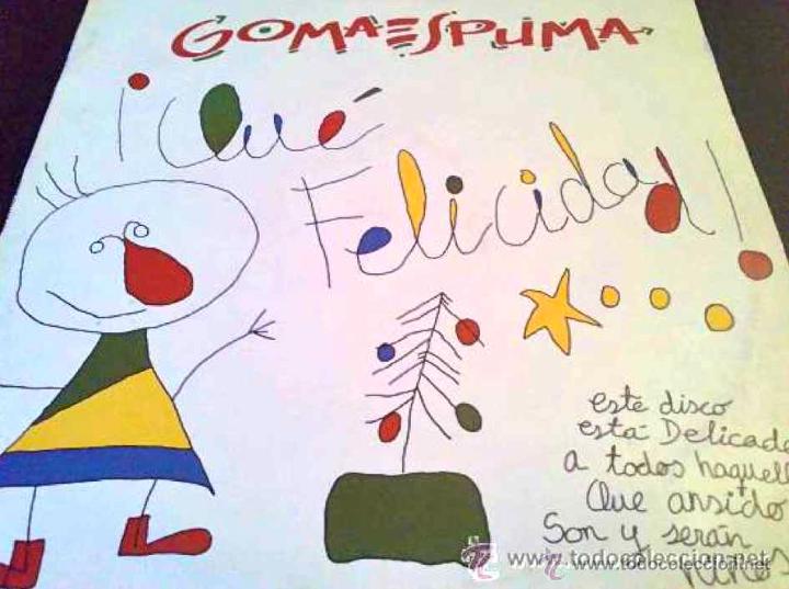 Discos de vinilo: GOMAESPUMA, QU&Eacute; FELICIDAD - MAXI SINGLE - Foto 1