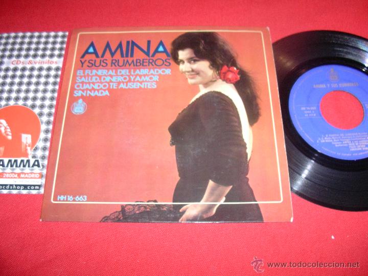Vinyl records: amina y sus rumberos el funeral del labrador 1968  ep