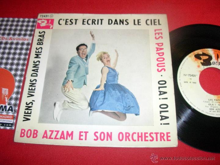 Dischi in vinile: bob azzam viens viens  dans mes bras  france  1960  ep
