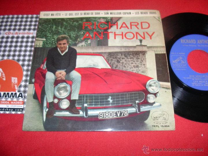 Discos de vinilo: richard anthony  cest ma  fete   spain  1963 ep - Foto 1