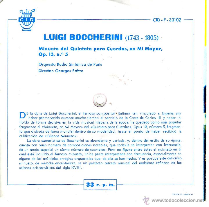 Discos de vinilo: BOCCHERINI DISCOFLEX - Foto 3