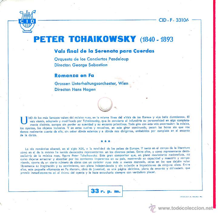 Discos de vinilo: DISCOFLEX P.TCHAIKOWSKI - Foto 3
