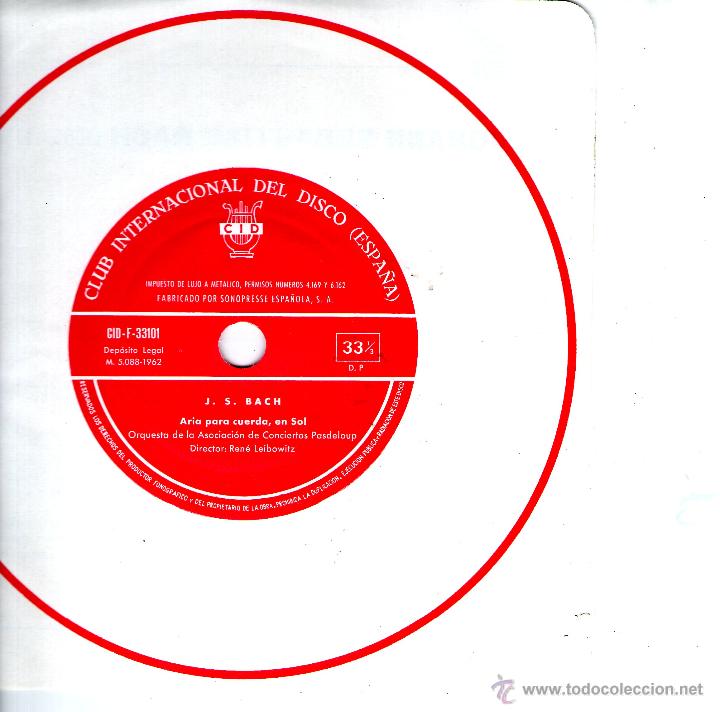Discos de vinilo: DISCOFLEX J.S.BACH - Foto 2