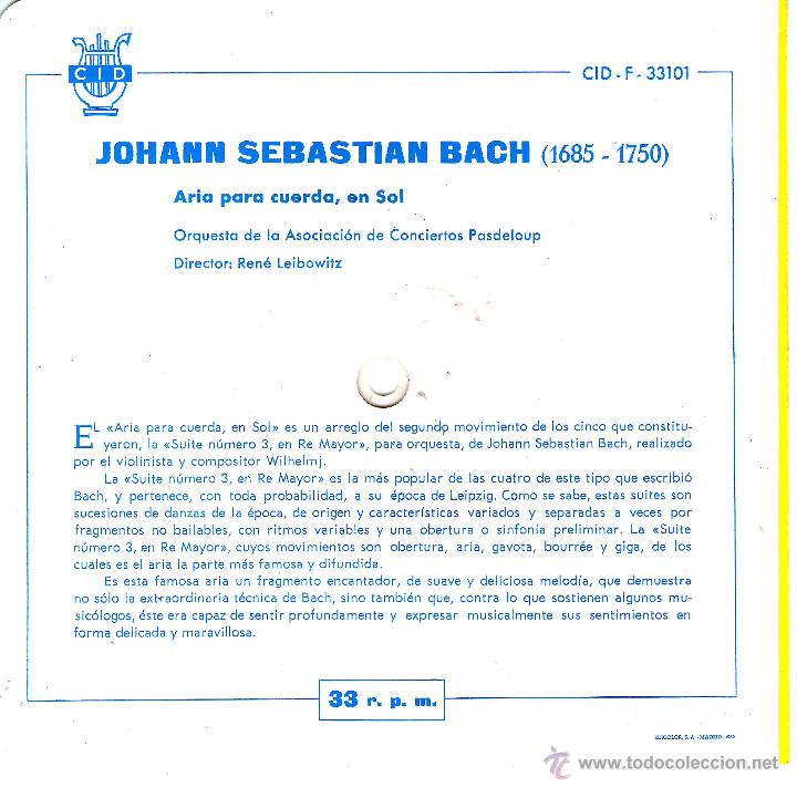 Discos de vinilo: DISCOFLEX J.S.BACH - Foto 3