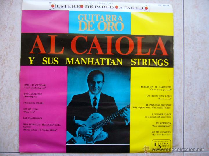 Discos de vinilo: GUITARRA DE ORO - AL CAIOLA Y SUS MANHATTAN STRINGS - LP - Foto 1