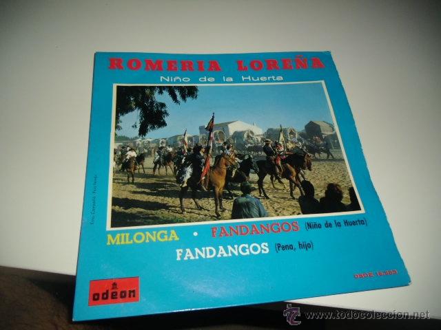 Discos de vinilo: ROMERIA LORE&Ntilde;A NI&Ntilde;O DE LA HUERTA ODEON - Foto 1
