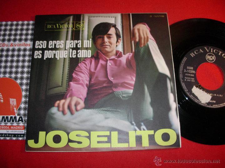 Discos de vinilo: joselito  eso eres para mi  1968  single - Foto 1