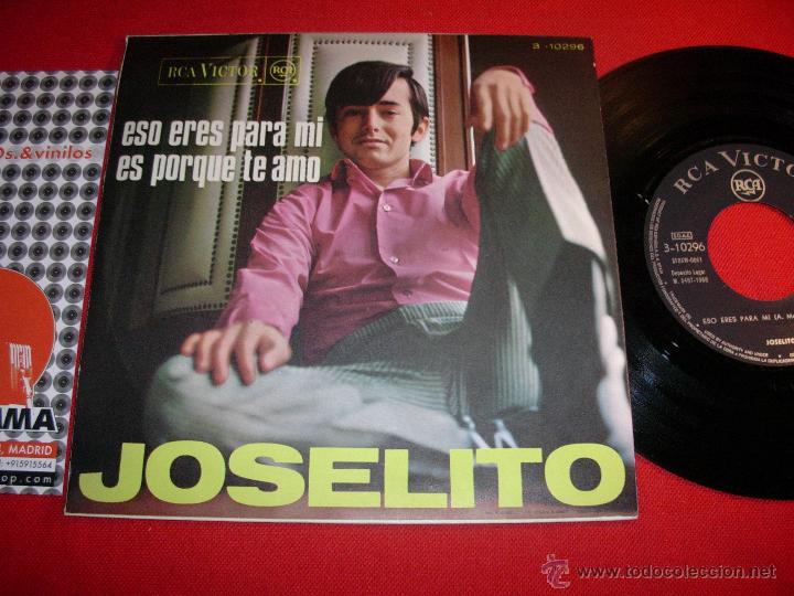 Discos de vinilo: joselito  eso eres para mi  1968  single - Foto 3