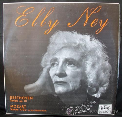 Discos de vinilo: DIM DS-119 - Beethoven: Sonata Op.111 / Mozart: Sonata A-Major - Piano: Elly Ney - NM