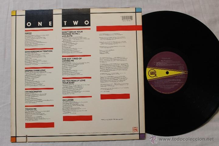 Discos de vinilo: THE TEMPTATIONS TOUCH ME LP VINYL 1985 - Foto 2