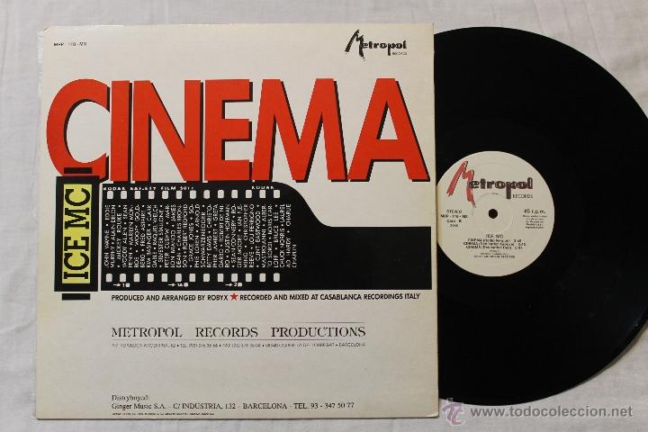 Discos de vinilo: ICE MC CINEMA MAXI VINYL 1990 - Foto 2