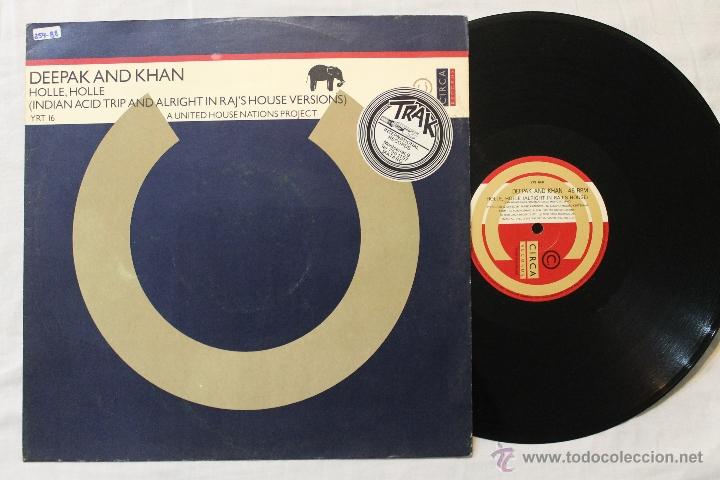 Discos de vinilo: DEEPAK AND KHAN HOLLE, HOLLE MAXI SINGLE VINILO 1988 CIRCA - Foto 1