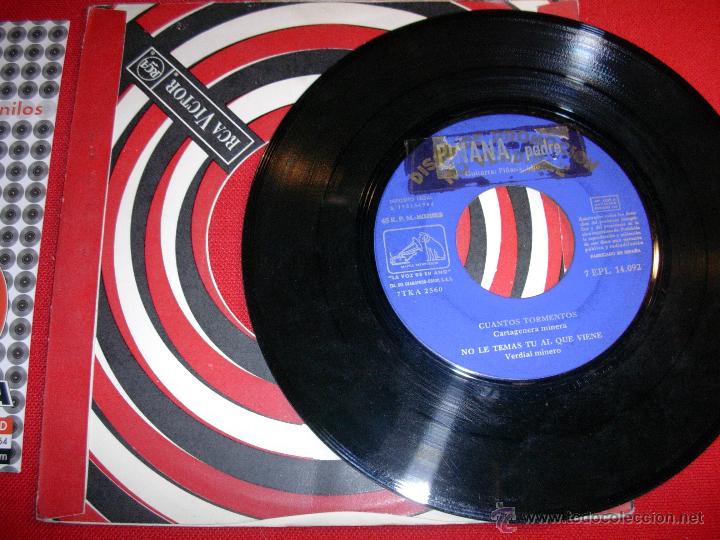 Vinyl records: pi&ntilde;ana  padre  cuantos tormentos  y vide a la emperatriz    promo  1964  ep