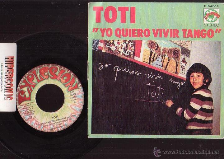 Discos de vinilo: VINILO DISCO TOTI , YO QUIERO VIVIR TANGO - Foto 1