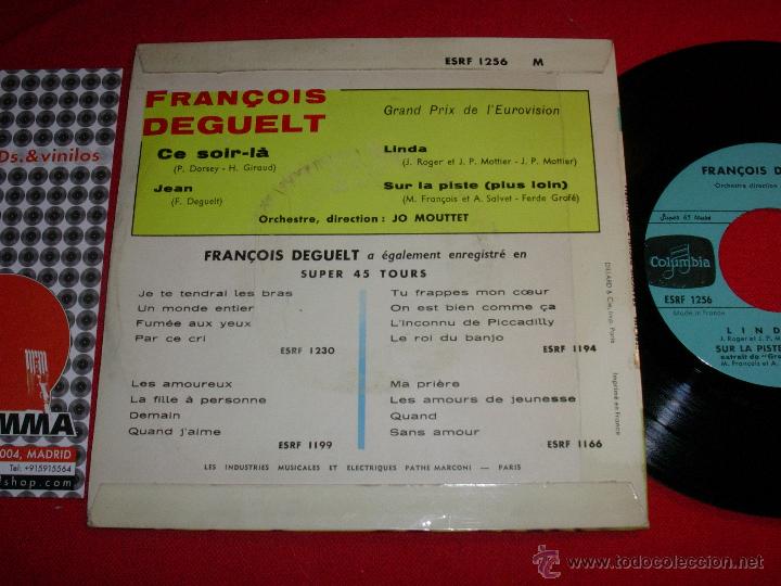 Francois Deguelt Grand Prix Eurovision De La Ch Buy Vinyl Records Ep French And Italian Songs At Todocoleccion 43329814