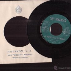 Discos de vinilo: VINILO DISCO DÚO DINÁMICO - AQUELLS ULLS TAN NEGRES TU SERAS LA PRIMERA ( CANTADO EN CATALÁN ) 1965