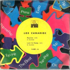 Discos de vinilo: SG LOS CANARIOS : REACTION 