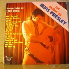 Discos de vinilo: LOU KING - LOS GRANDES EXITOS DE ELVIS PRESLEY - OLYMPO L-475 - 1976 - RARO. Lote 43346953