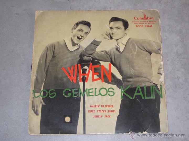 Discos de vinilo: LOS GEMELOS KALIN - WHEN - MADE IN SPAIN 1958 - EP - Foto 1