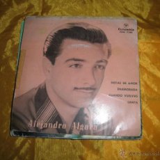 Discos de vinilo: ALEJANDRO ALGARA. GOTAS DE AMOR + 3. EP. COLUMBIA 1960. Lote 43365527