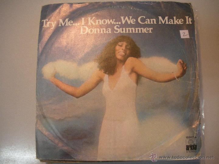 Discos de vinilo: MAGNIFICO SINGLE DE - DONNA - SUMMER - - Foto 1